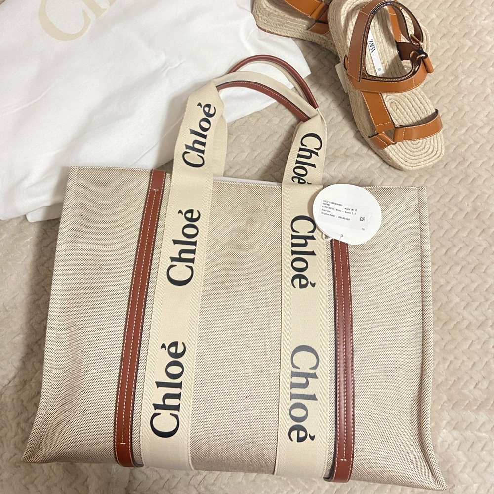 🔥BRAND NEW🔥 NEVER WORN “CHLOE” WOODY TOTE!